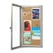 Azar Displays Medium Enclosed Cork Bulletin Board w/ Lock & Key 300232 - alternate 3